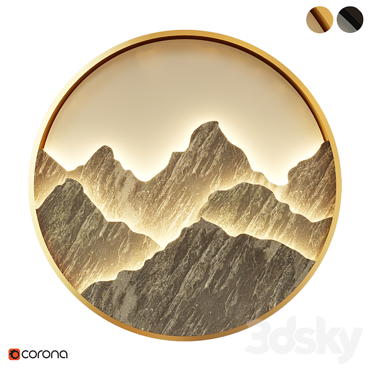 Dawn - Wall light - 3D model
