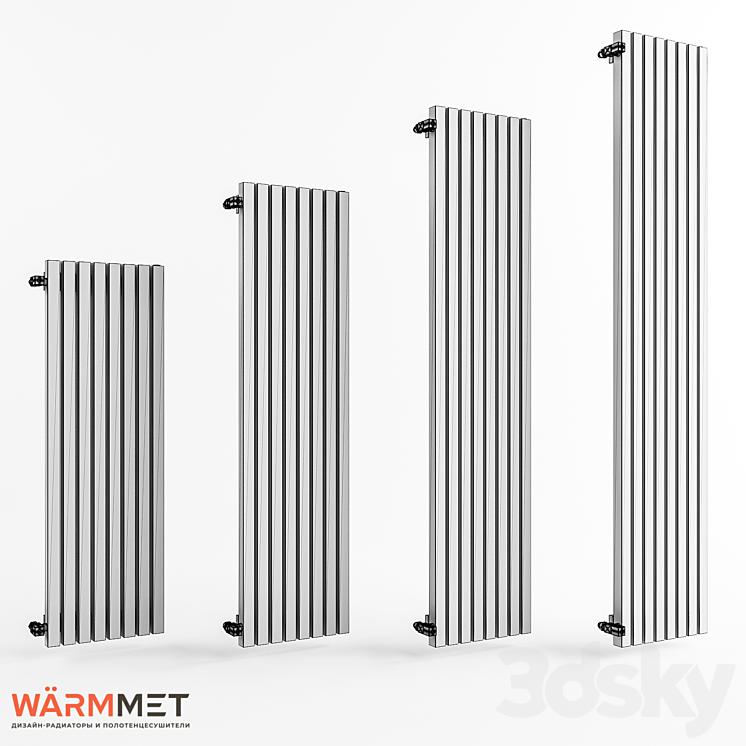 Cube Style Radiator WARMMET Cube V Design Radiator - Radiator - 3D model