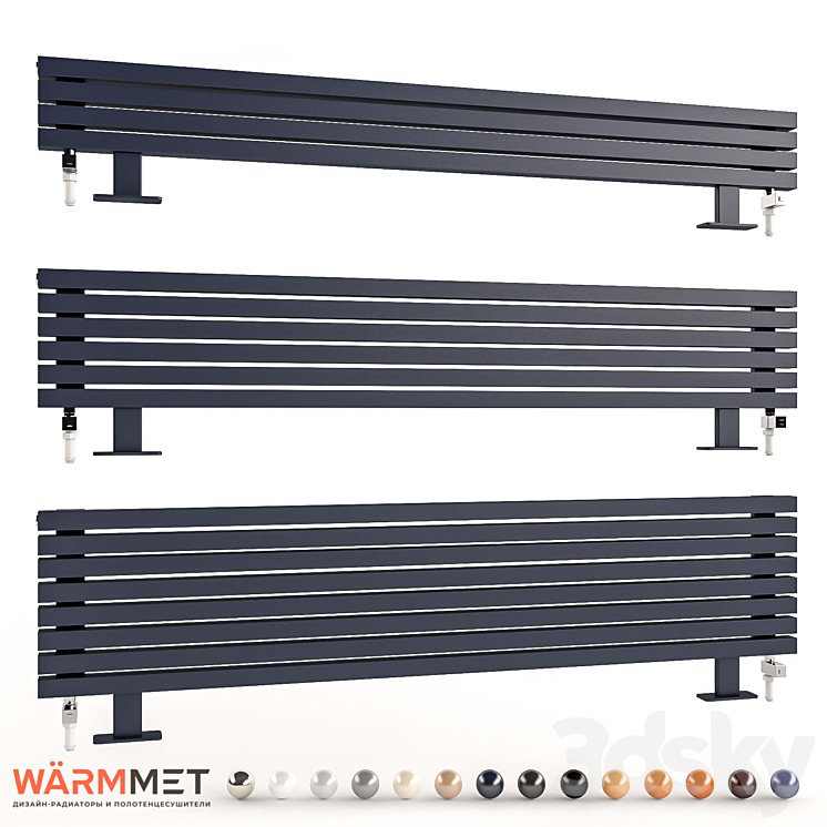Cube Style Radiator WARMMET Cube HN Design Radiator - Radiator - 3D model