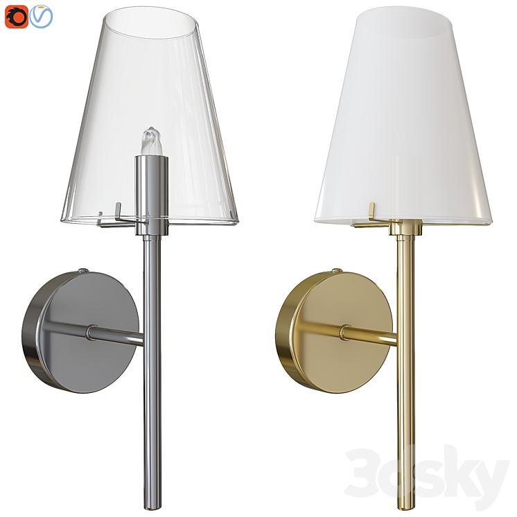 Sconce Lightstar Diafano 758614 - Wall light - 3D model
