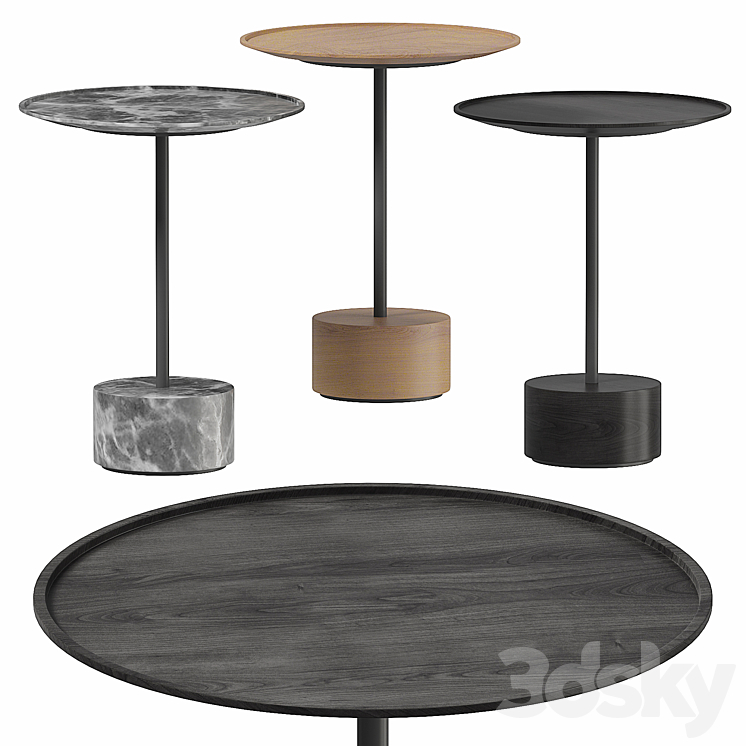 194 9 Round coffee table by Cassina - Table - 3D model