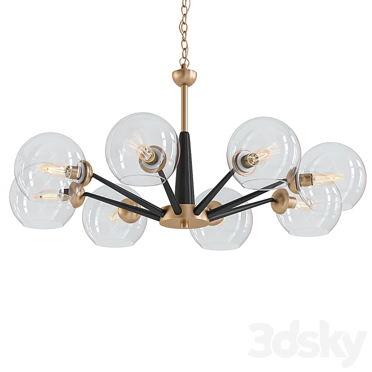 REFECT chandelier - Pendant light - 3D model