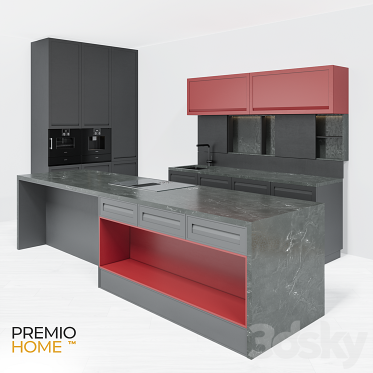 Sava kitchen PREMIOHOME - Kitchen - 3D model