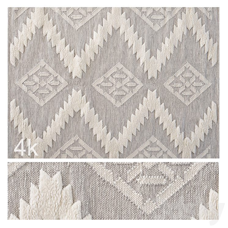 Carpet set 08 - Tribal Wool Rug / 4K - Carpets - 3D model