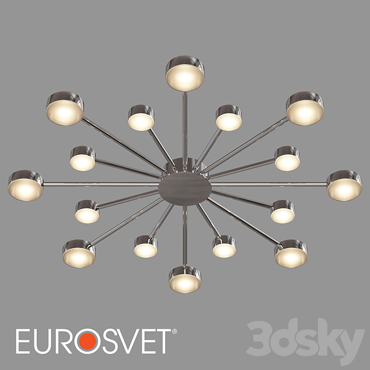OM Ceiling LED lamp Eurosvet 90242/16 Nitrino - Ceiling lamp - 3D model