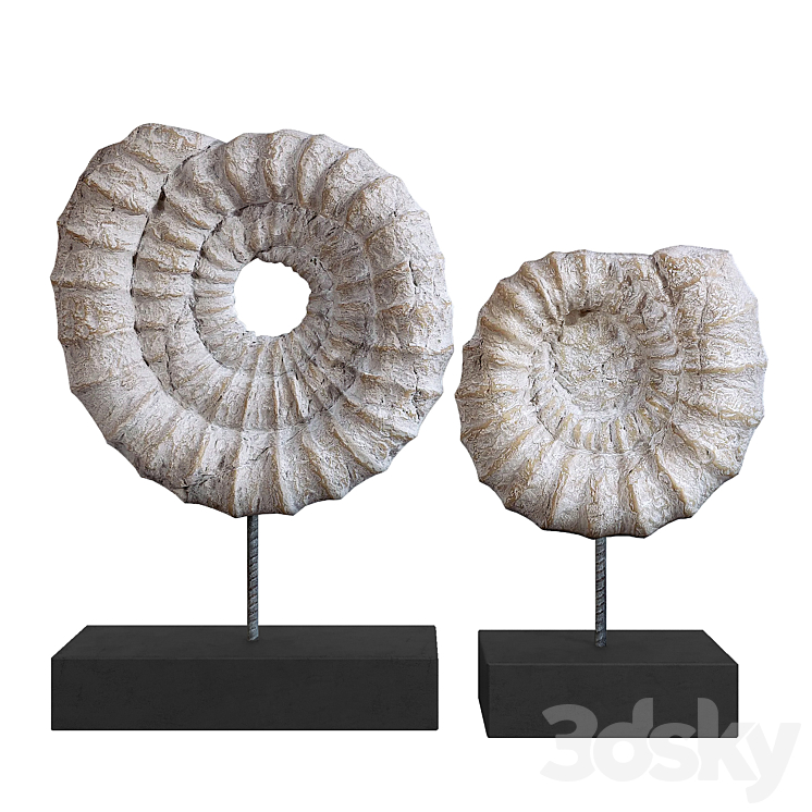 Nancy Conch Shell Sculpture - Sculpture - 3D model