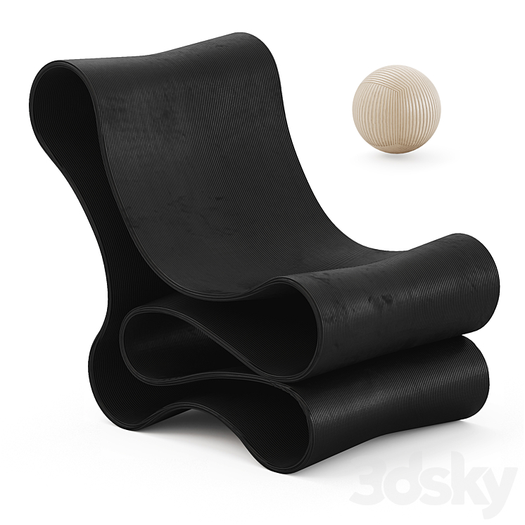 Reform lounge chair by Reform design lab - Arm chair - 3D model