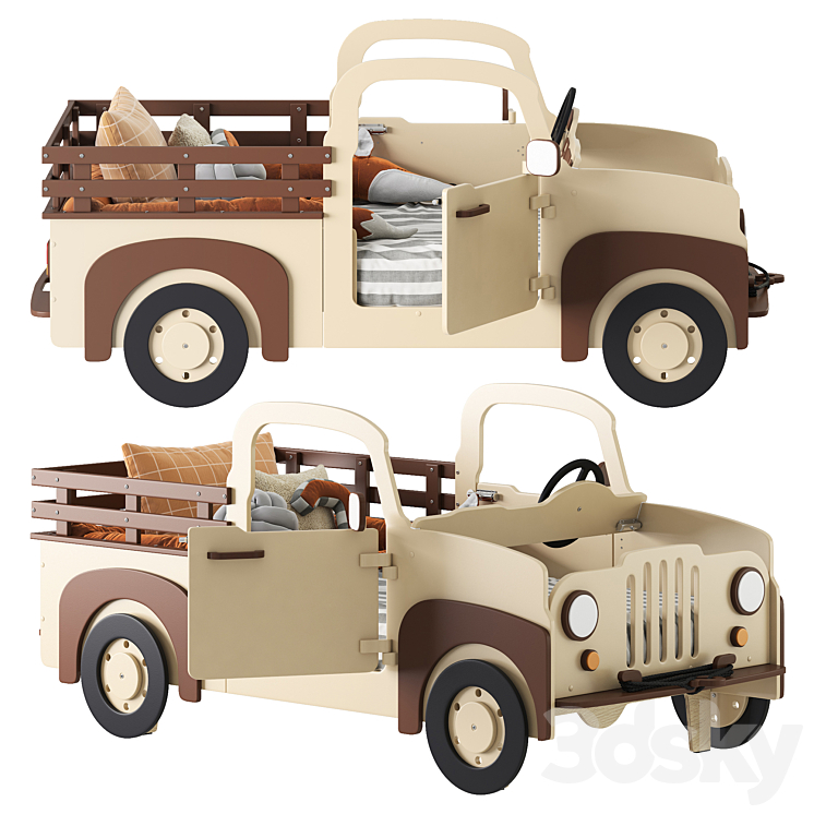 Wundermobel WunderCar Pickup - Bed - 3D model