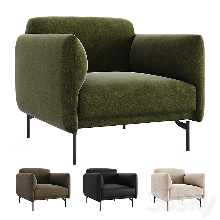 Berne Chair by BoConcept - Arm chair - 3D model