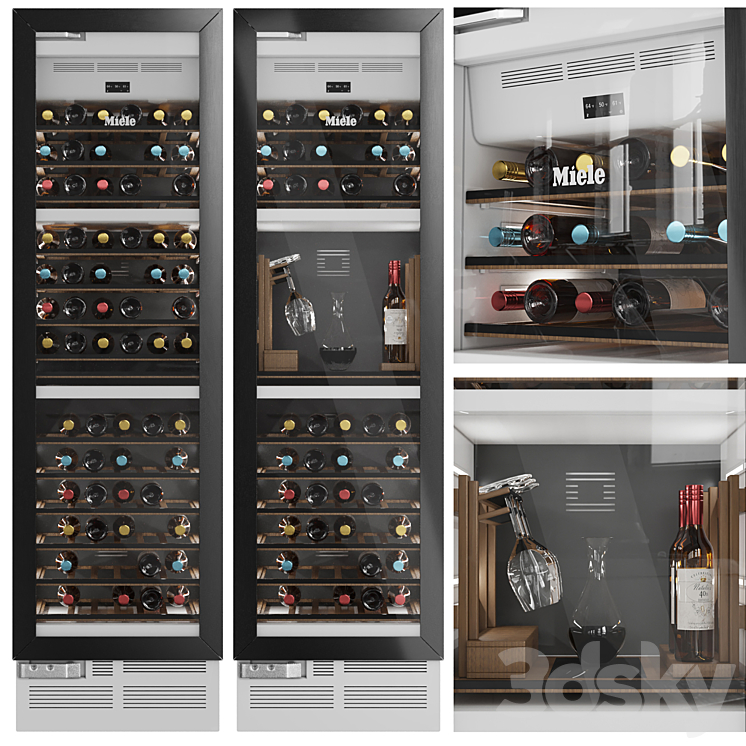 Miele Wine Cooler - Kitchen appliance - 3D model