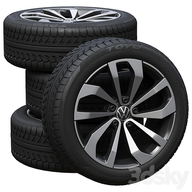 Volkswagen wheels - Ground Transport - 3D model