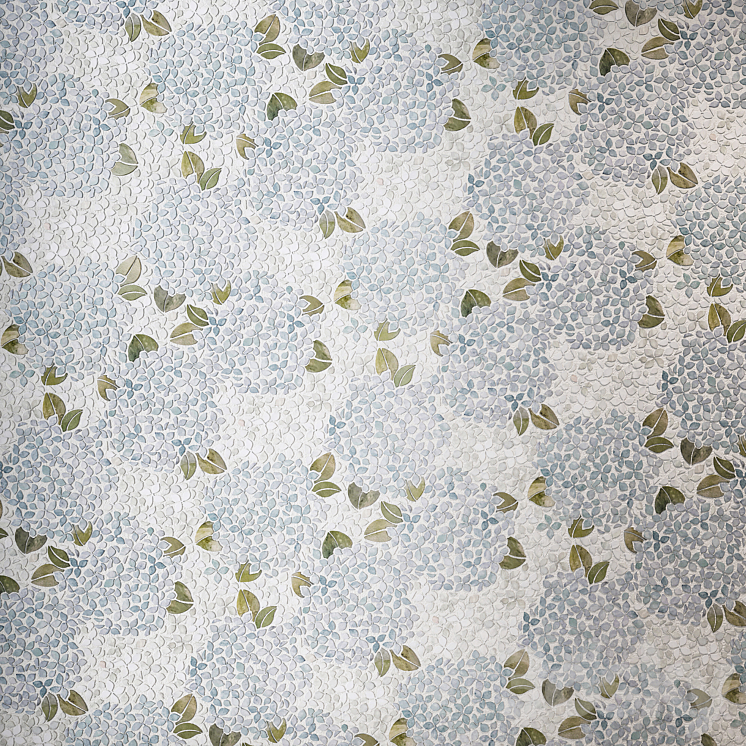 Mosaic HYDRANGEA by MOSAIQUE SURFACE - Tile - 3D model