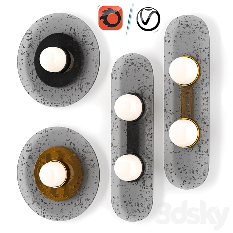 Modulo wall lamp collection - Wall light - 3D model