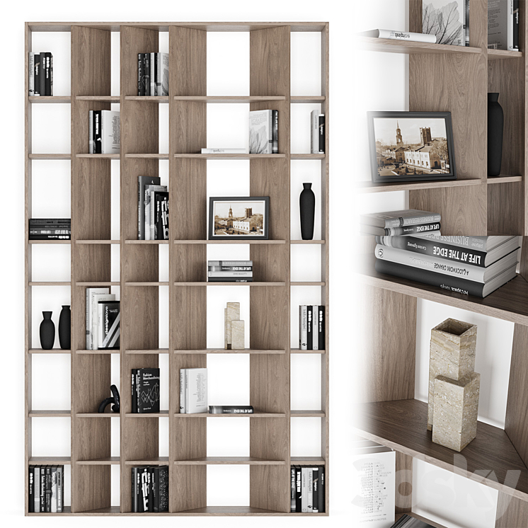45 degree Yaratam design shelving - Rack - 3D model