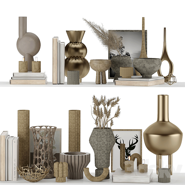 decorative set01 - Decorative set - 3D model