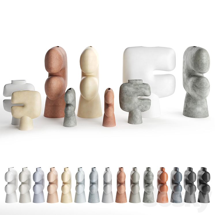 Vases 101 Copenhagen set 03 - Vase - 3D model