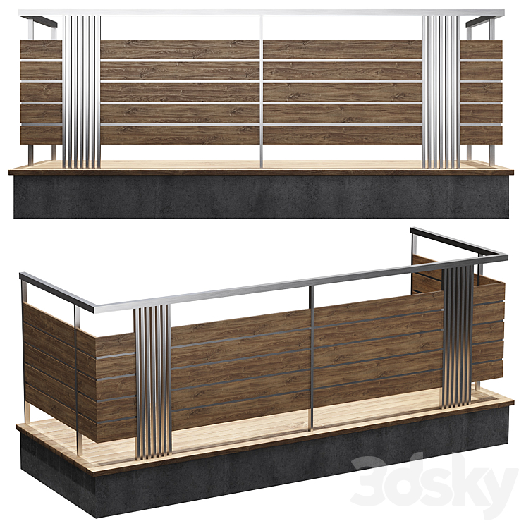 Railing 16 - Facade element - 3D model