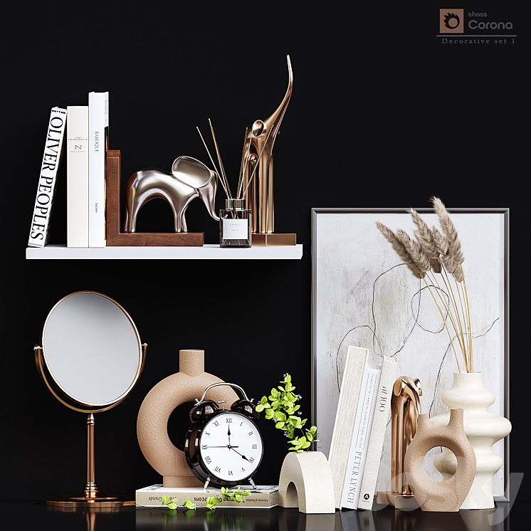 Decorative set-1 - Decorative set - 3D model