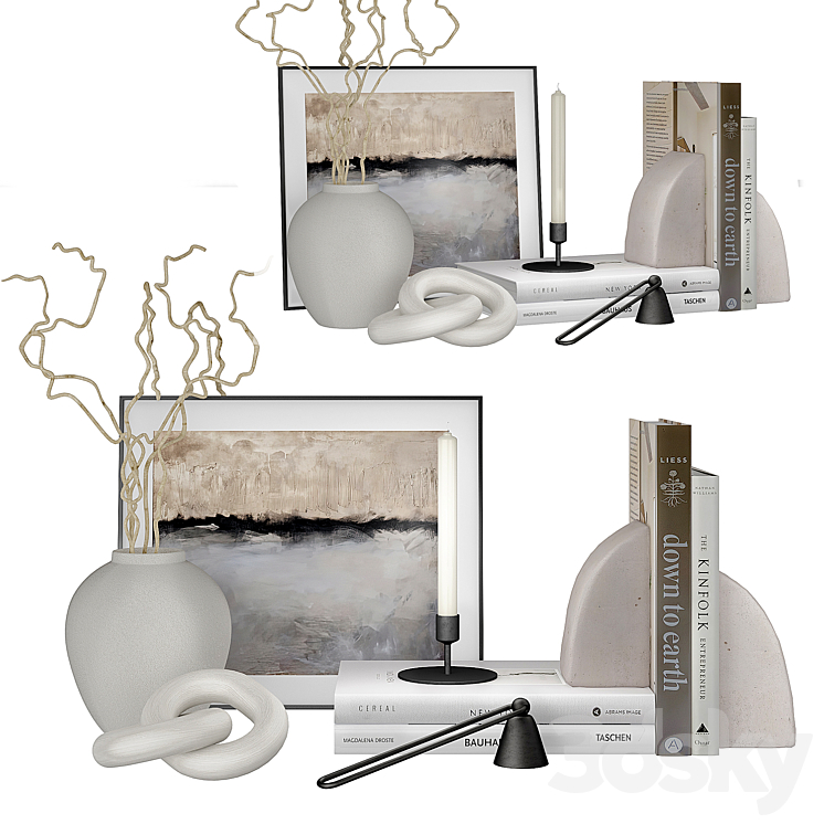 decor set 1 - Decorative set - 3D model