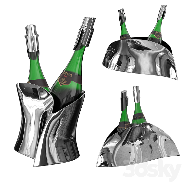 Georg Jensen INDULGENCE Secchiello Per Champagne In Acciaio Inox – Design Danese Di Helle Damkjær