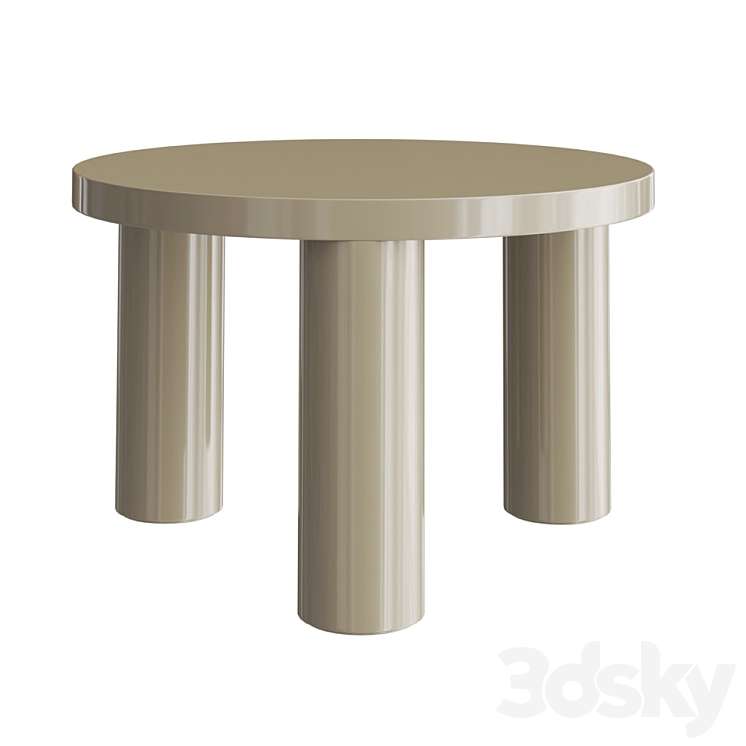 Post small coffee table - Table - 3D model
