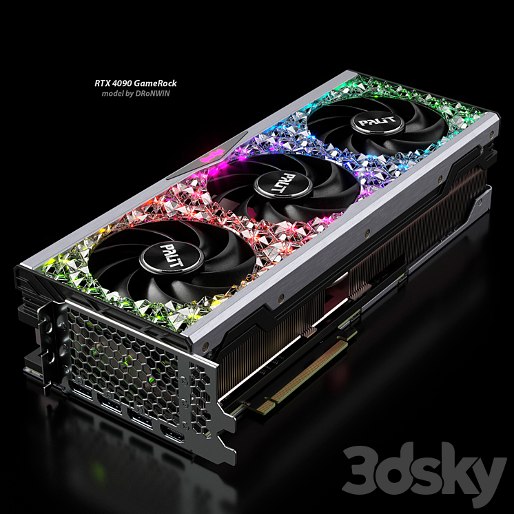 Palit Geforce RTX 4090 GameRock - PC & other electronics - 3D model