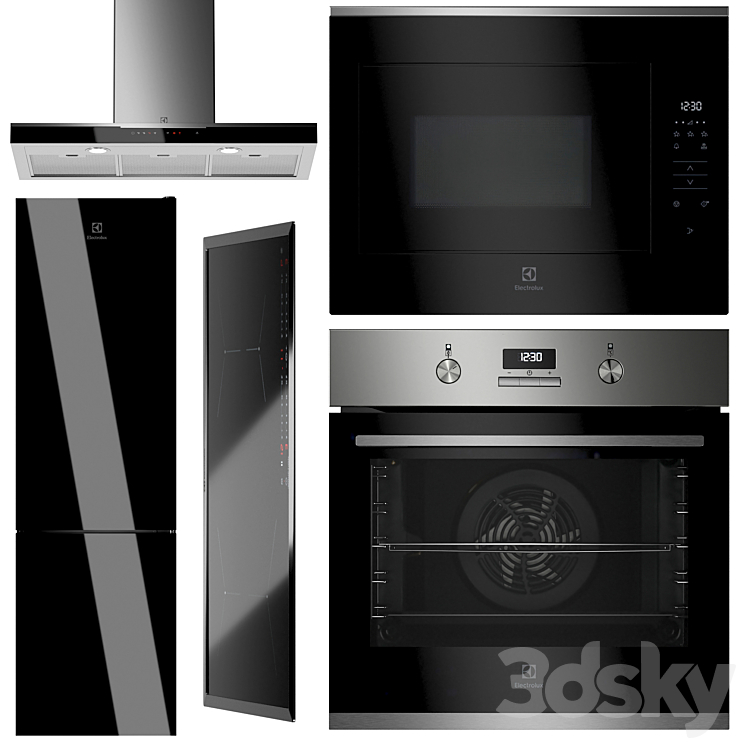 Electrolux 3 kitchen appliances set - Kitchen appliance - 3D model