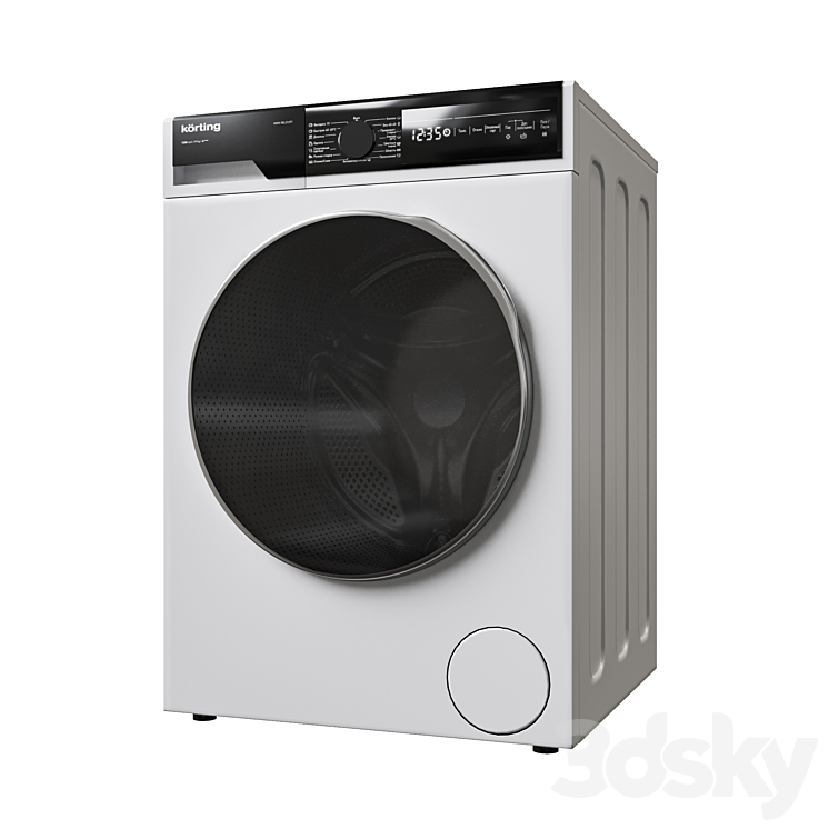 Washing machine Korting KWM 58LS1297 White - Household appliance - 3D model