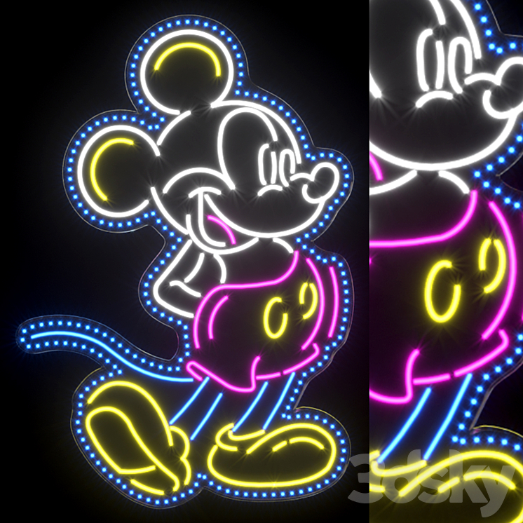 Neon Light modules Set 004 - Neon - 3D model
