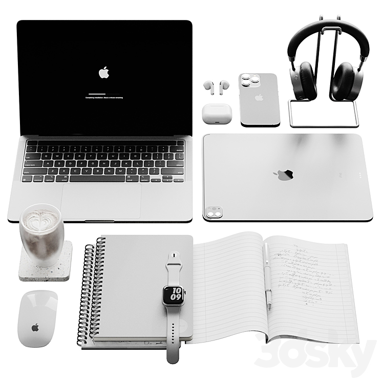 Apple Set Apple Set - Decorative set - 3D model