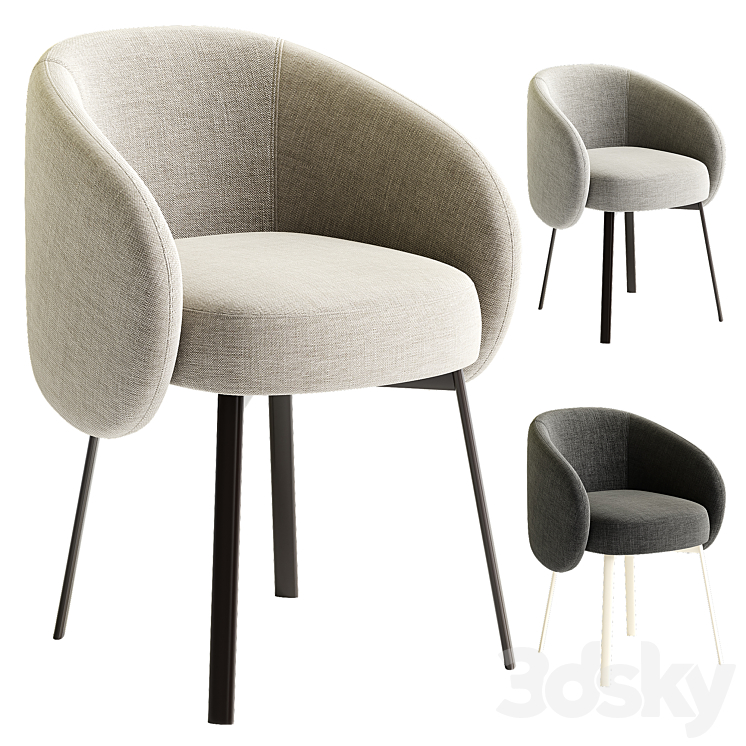 Hug chair by Frigerio - Chair - 3D model