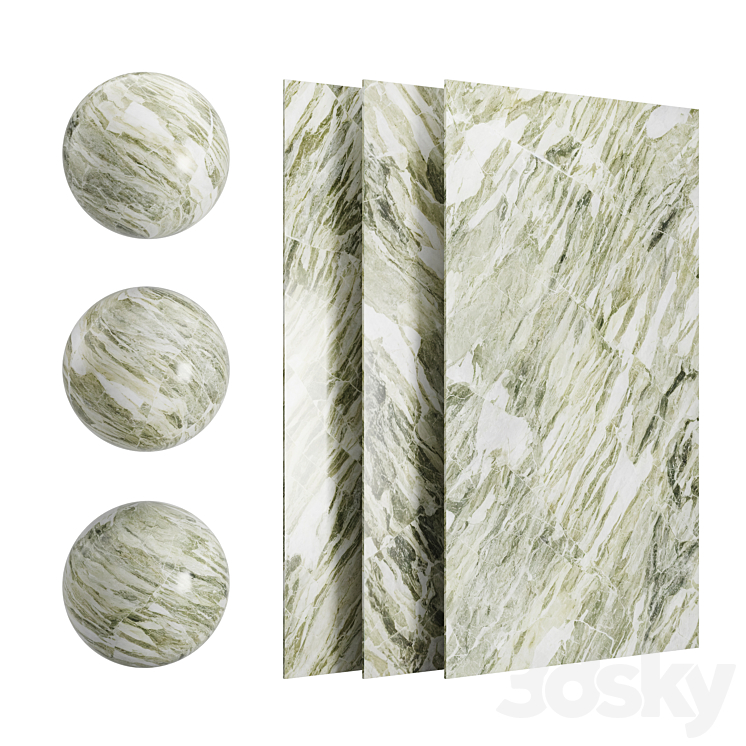 Ancient Green Marble - Stone - 3D model