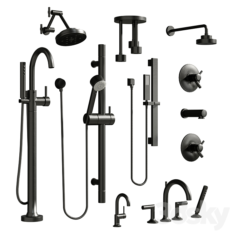 Collection Faucet Bathroom BRIZO - Faucet - 3D model
