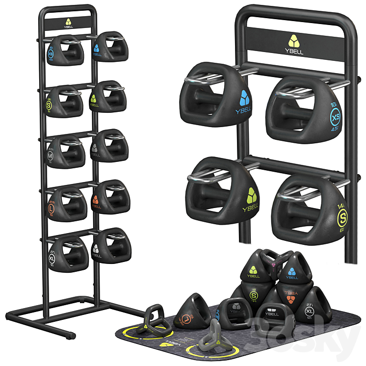 Y Bell Racks YBELL VERTICAL RACK - Sports - 3D model