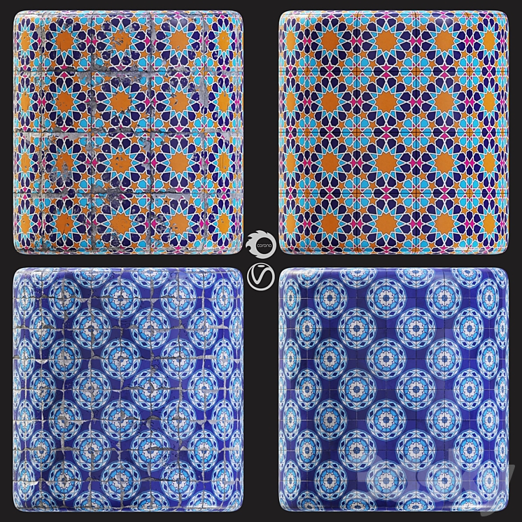 Image showcasing Merola Tile Floor and Decor 05 - Tile - 3D model