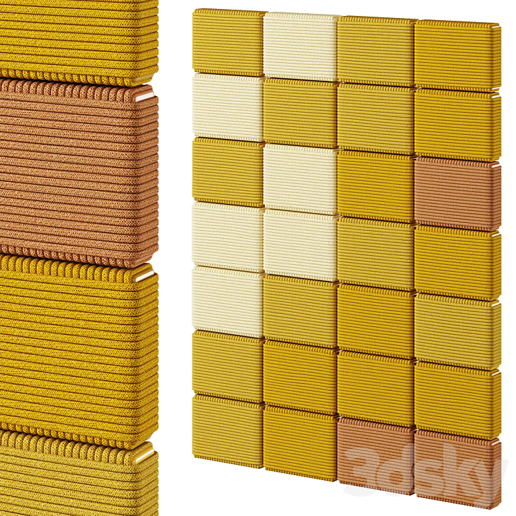 Panel made from FABRICK Cord Panels by Brocoloco - Other decorative ...