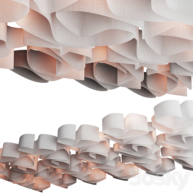 Suspended ceiling fabric 2 - Other decorative objects - 3D model