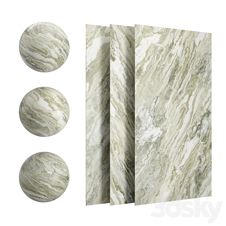 Ancient green marble - Stone - 3D model