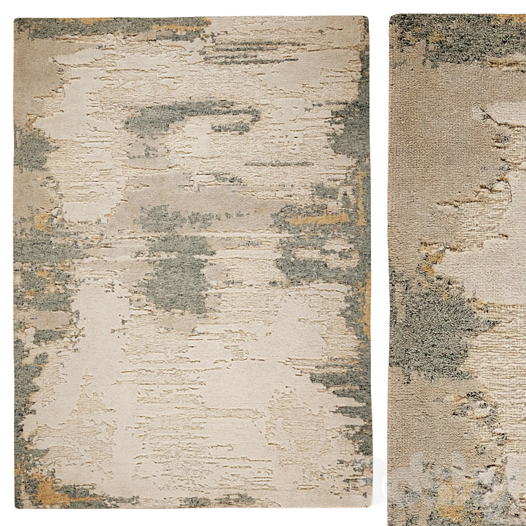 Kywin Hand-Knotted Rug - Carpets - 3D model