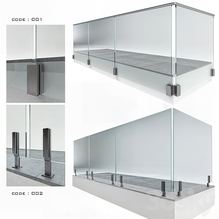 railing-02 - Facade element - 3D model