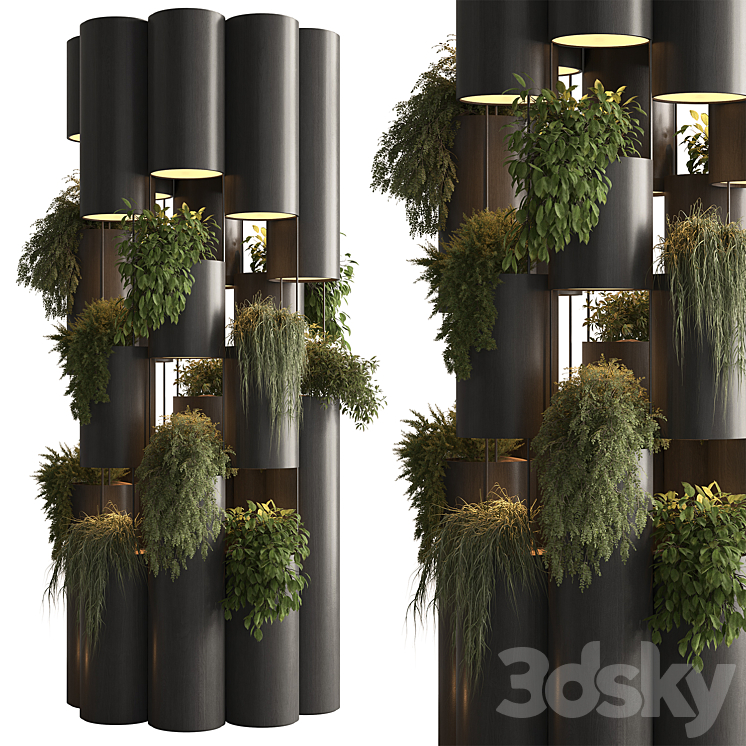 Vertical Garden Column - Set 134 - Fitowall - 3D model