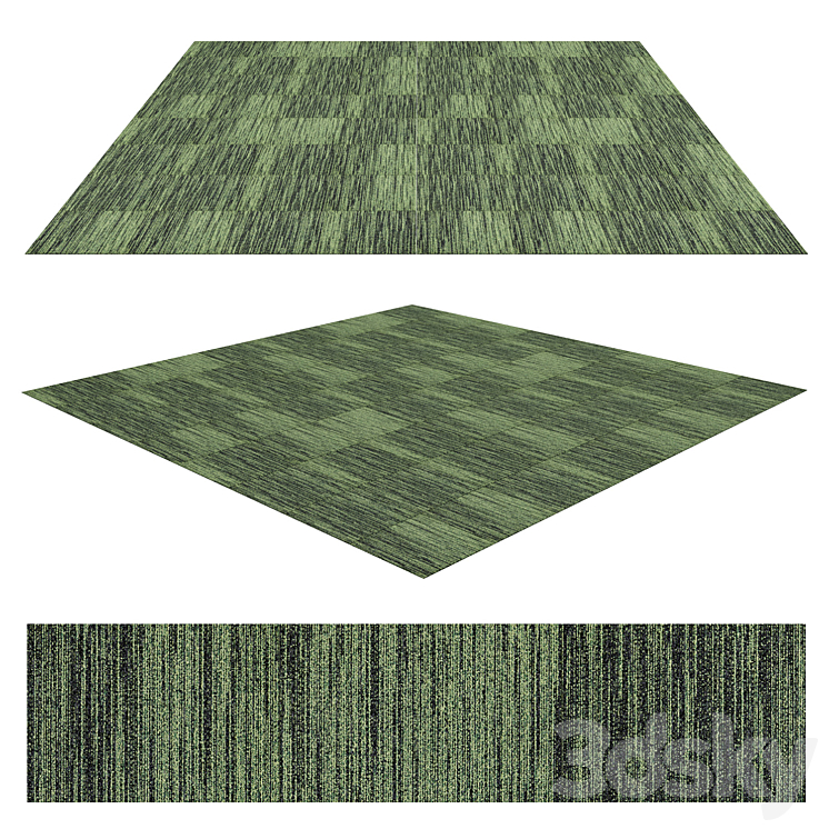 Carpet tile Modulyss First Decode 625 - Floor coverings - 3D model