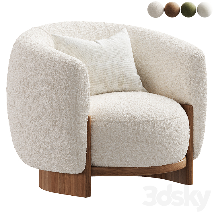 HUG armchair - Arm chair - 3D model