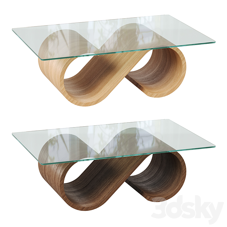 Swirl Coffee Table - Table - 3D model