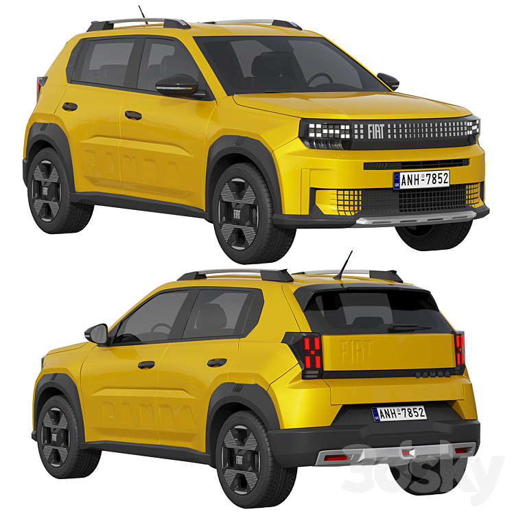 Fiat Grande Panda 2025 Transport 3D model