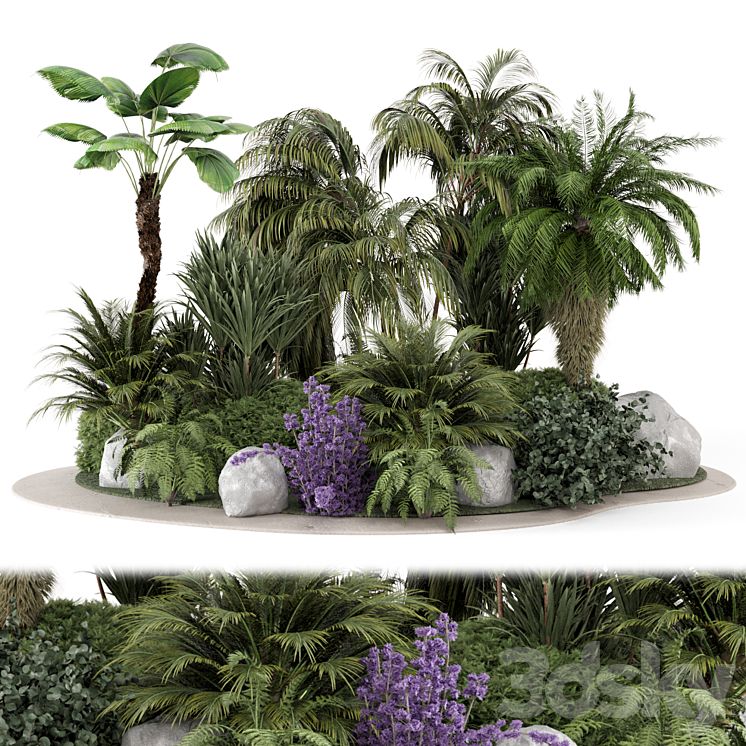 Backyard and Landscape Bush Tree 2773 - Outdoor - 3D model