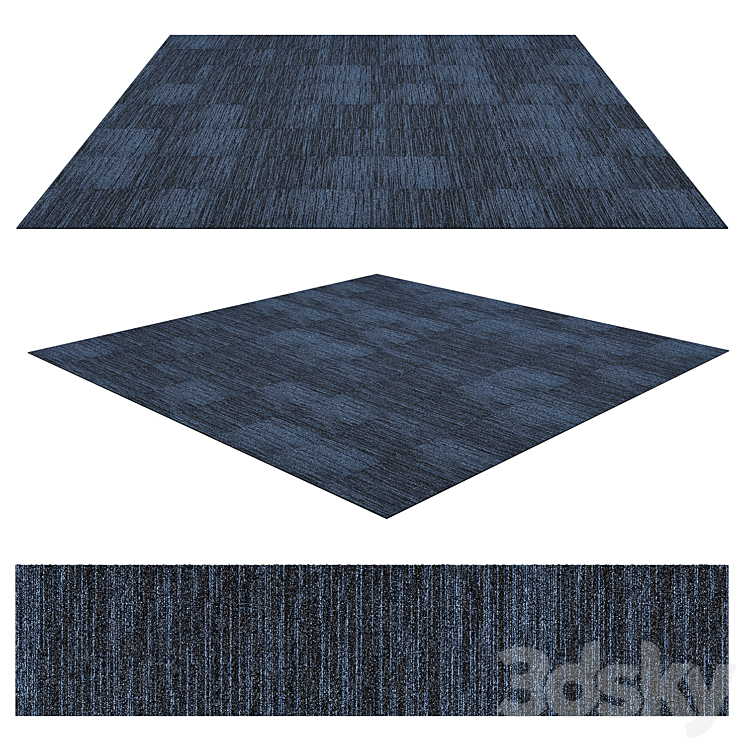 Carpet tile Modulyss First Decode 573 - Floor coverings - 3D model