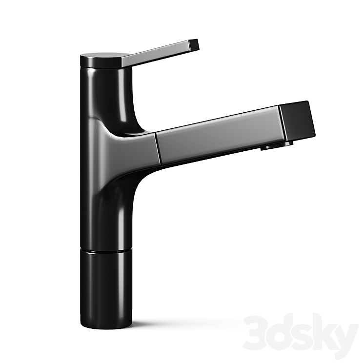KWC Home AVA Lever mixer Pull-out Aerator Kitchen taps - Faucet - 3D model