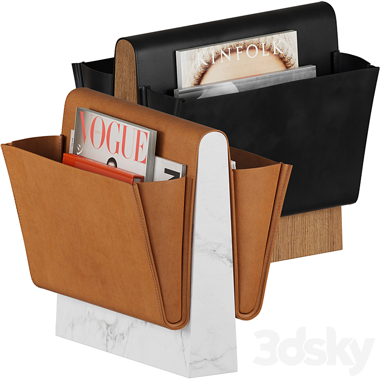 Saddle Magazine Rack by Noble & Wood - Other decorative objects - 3D model