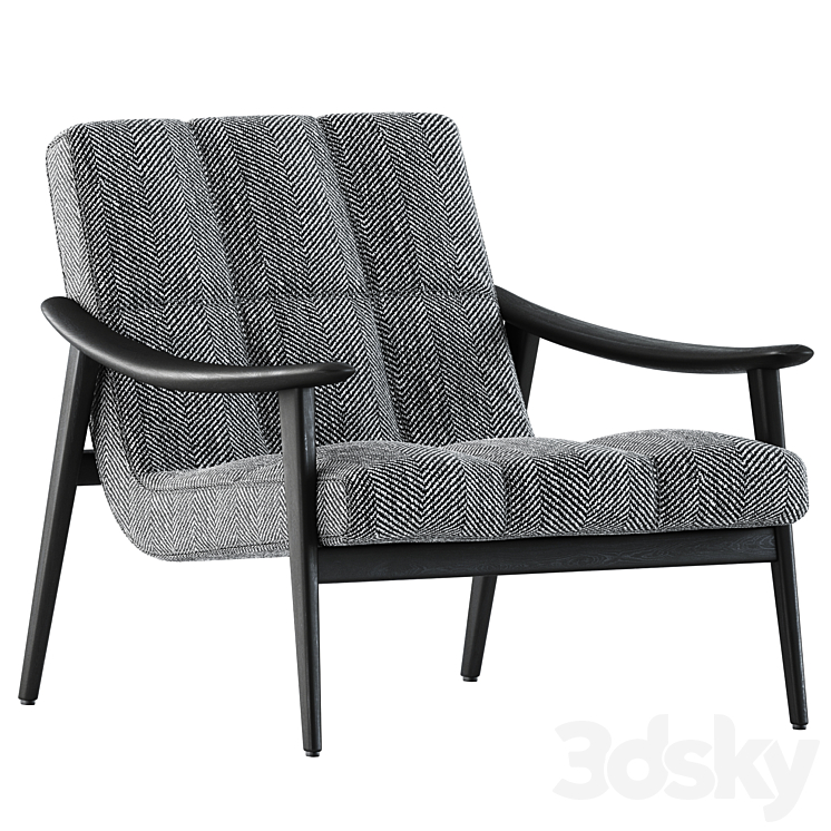 Fynn armchair by Minotti - Arm chair - 3D model